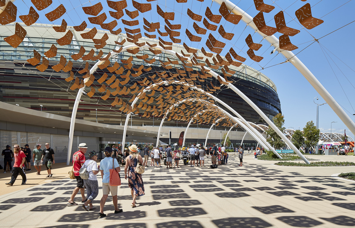 Optus Stadium | Design: COX Architecture, Hassell, and HKS  | Images: Peter Bennetts | Builtworks.com.au