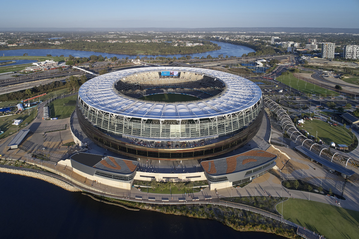 Optus Stadium | Design: COX Architecture, Hassell, and HKS  | Images: Peter Bennetts | Builtworks.com.au