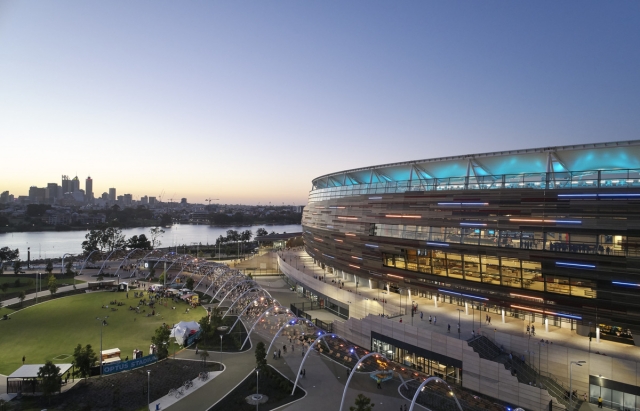 Optus Stadium | Design: COX Architecture, Hassell, and HKS  | Images: Peter Bennetts | Builtworks.com.au