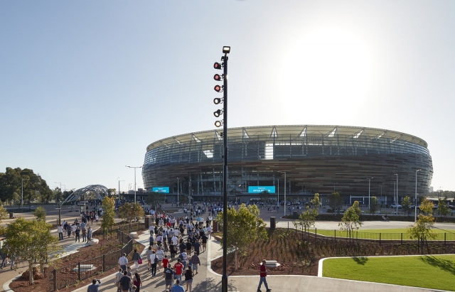 Optus Stadium | Design: COX Architecture, Hassell, and HKS  | Images: Peter Bennetts | Builtworks.com.au