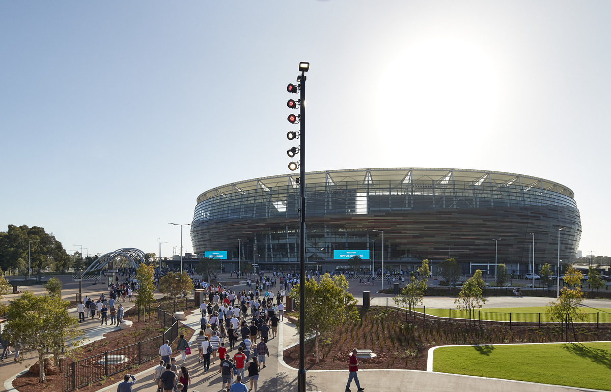 Optus Stadium | Design: COX Architecture, Hassell, and HKS  | Images: Peter Bennetts | Builtworks.com.au