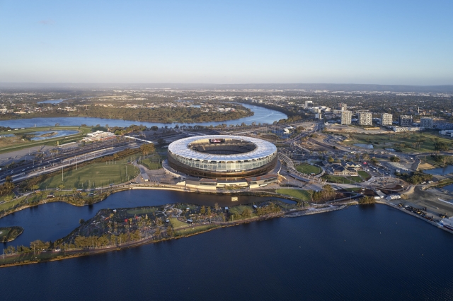 Optus Stadium | Design: COX Architecture, Hassell, and HKS  | Images: Peter Bennetts | Builtworks.com.au