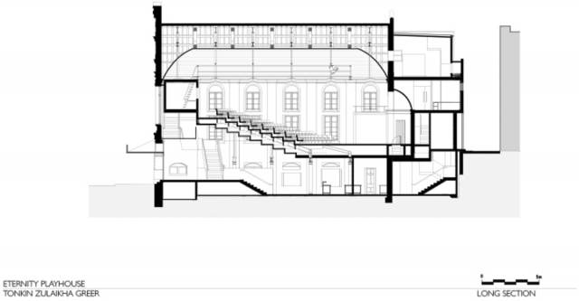 Eternity Playhouse | Design: Tonkin Zulaikha Greer Architects | Long Section | Builtworks.com.au