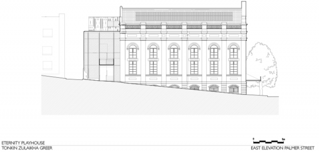 Eternity Playhouse | Design: Tonkin Zulaikha Greer Architects | East Elevation | Builtworks.com.au