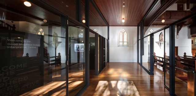 Good Shepherd Chapel | Design: Robert Simeoni Architects | Image: Trevor Mein Good Shepherd Chapel | Design: Robert Simeoni Architects | Image: Trevor Mein | Builtworks.com.au