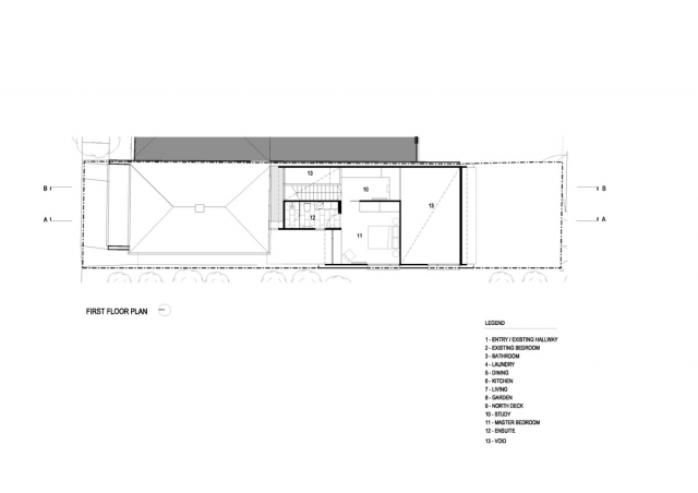 Gold Street Residence | Design: Sarah Kahn Architect | First Floor Plan Gold Street Residence | Design: Sarah Kahn Architect | First Floor Plan | Builtworks.com.au