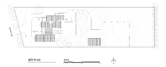 House in Silhouette | Design: Atelier Red+Black | Site Plan | Builtworks.com.au