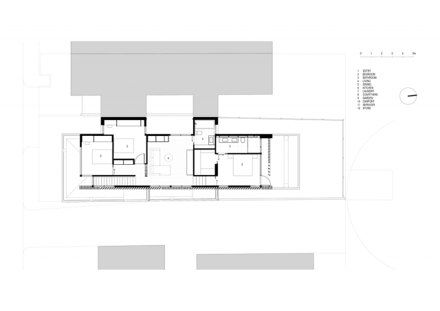Folding Floor House | Design: Crosshatch | First Floor Plan | Builtworks.com.au