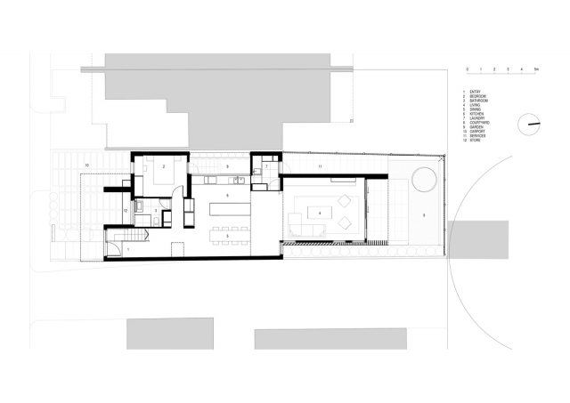 Folding Floor House | Design: Crosshatch | Ground Floor Plan | Builtworks.com.au