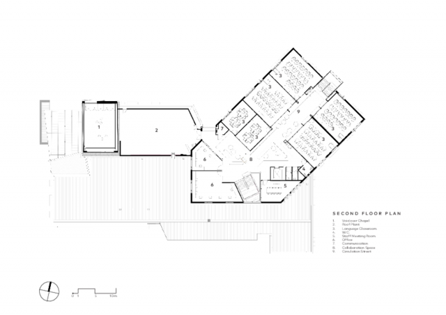 Wesley College Drennen Centre | Second Floor Plan | Design: Cox Architecture Wesley College Drennen Centre | Second Floor Plan | Design: Cox Architecture | Builtwworks.com.au