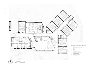 Wesley College Drennen Centre | Ground Floor Plan | Design: Cox Architecture | Builtwworks.com.au