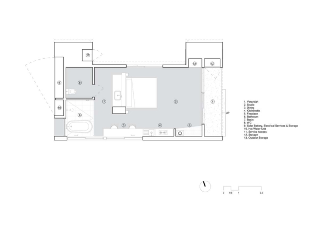 Gawthorne's Hut | Design: Cameron Anderson Architects | Ground Floor Plan | Builtworks.com.au