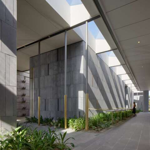 Gallery of the Saints Mausoleum Extension | Design: BENT Architecture | Image: Tom Roe | Builtworks.com.au