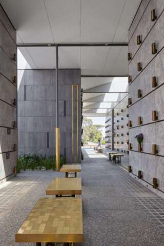 Gallery of the Saints Mausoleum Extension | Design: BENT Architecture | Image: Tom Roe | Builtworks.com.au