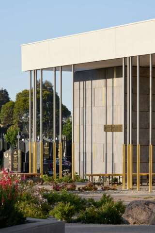 Gallery of the Saints Mausoleum Extension | Design: BENT Architecture | Image: Tom Roe | Builtworks.com.au