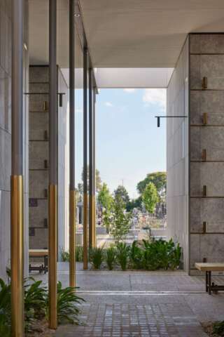 Gallery of the Saints Mausoleum Extension | Design: BENT Architecture | Image: Tom Roe | Builtworks.com.au