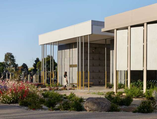 Gallery of the Saints Mausoleum Extension | Design: BENT Architecture | Image: Tom Roe | Builtworks.com.au