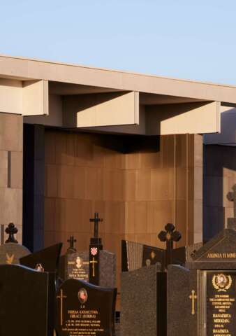 Gallery of the Saints Mausoleum Extension | Design: BENT Architecture | Image: Tom Roe | Builtworks.com.au