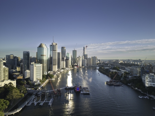 Kangaroo Point Green Bridge (under construction), QLD 2023